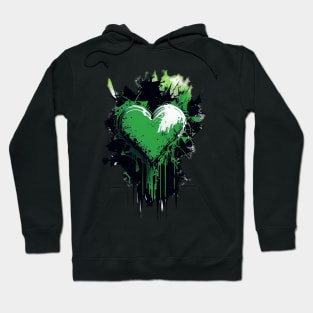 Wear Your Heart on Your Sleeve: Abstract Organic Graffiti Design on Sustainable Fashion Piece Hoodie